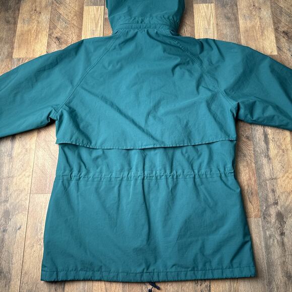 Vintage Eddie Bauer Rain Jacket Coat Women's Large Green Gore-Tex Hooded 4490 - Picture 4 of 12